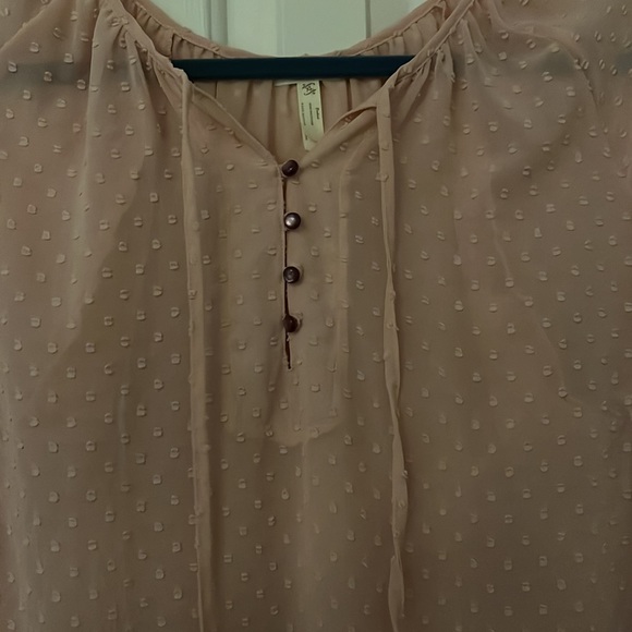 Matilda Jane Pink sheer blouse - Picture 3 of 4